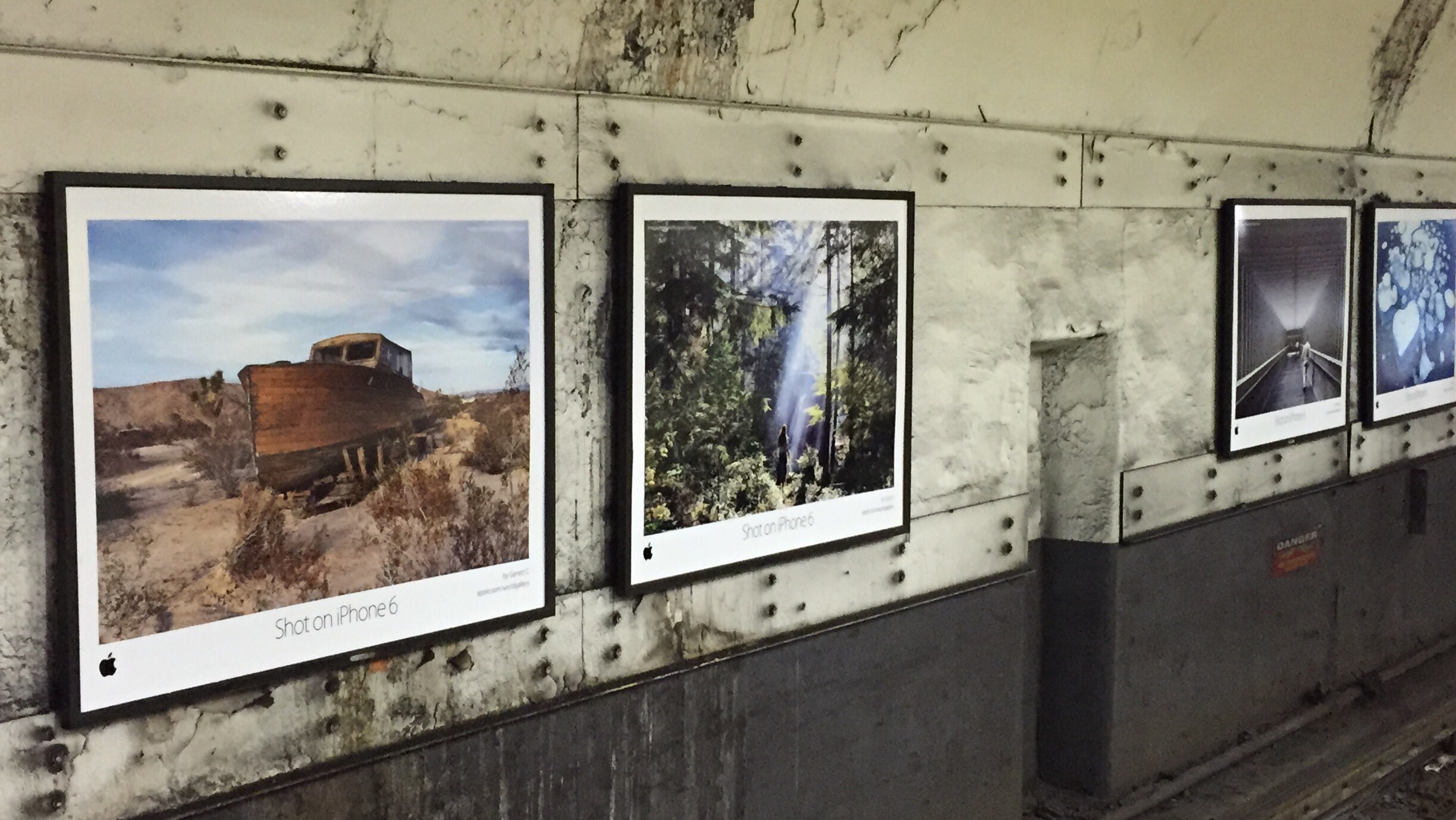 📷 My iPhone 6 shot of the Shot on iPhone campaign.